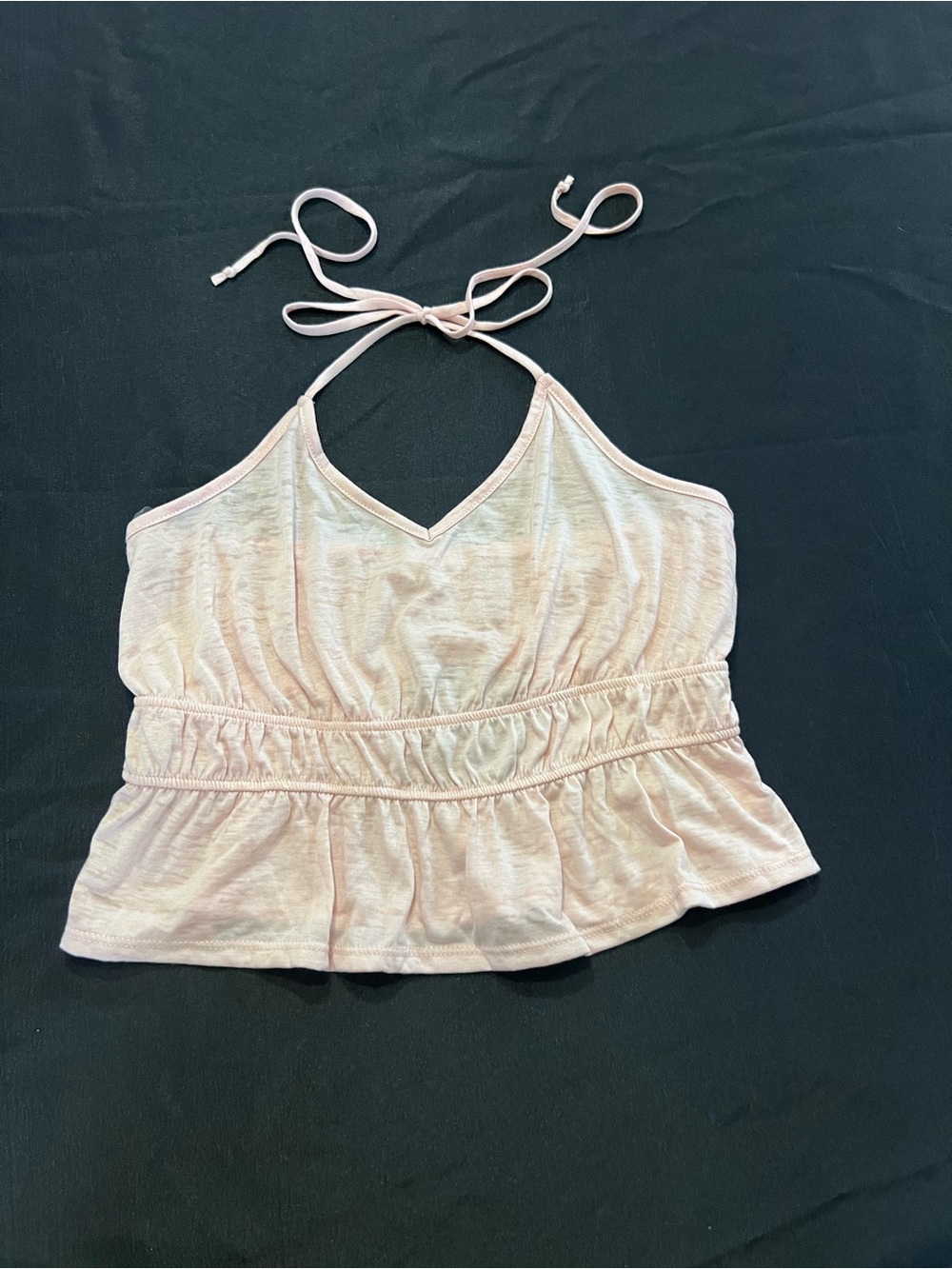 LeLis Collection Light Pink Halter Tank Top, size L, NWT